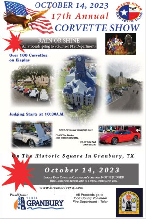 Brazos River Corvette Club Car Show