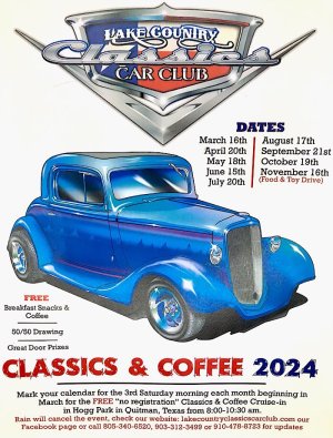 Classics and Coffee Quitman Cruise In